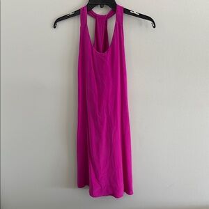 100% Silk Cynthia Rowley Vibrant Pink Sleeveless Dress
